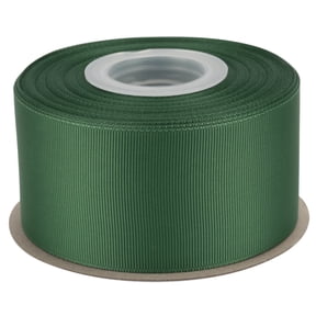 Ribbonitlux Grosgrain Ribbon 2 Inch x 25 Yards – Premium Polyester Craft Ribbon for Hair Bows, Gift Wrapping, Weddings & DIY – Solid Forest Green(#587) – 1 Roll