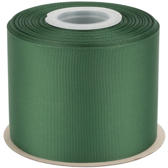 Ribbonitlux Grosgrain Ribbon 3 Inch x 25 Yards – Premium Polyester Craft Ribbon for Hair Bows, Gift Wrapping, Weddings & DIY – Solid Forest Green(#587) – 1 Roll