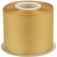thumbnail image 1 of Ribbonitlux Grosgrain Ribbon 3 Inch x 25 Yards – Premium Polyester Craft Ribbon for Hair Bows, Gift Wrapping, Weddings & DIY – Solid Gold(#687) – 1 Roll, 1 of 6