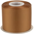 thumbnail image 1 of Ribbonitlux Grosgrain Ribbon 3 Inch x 25 Yards – Premium Polyester Craft Ribbon for Hair Bows, Gift Wrapping, Weddings & DIY – Solid Golden Brown(#846) – 1 Roll, 1 of 6