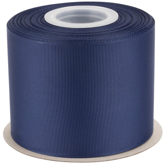 Ribbonitlux Grosgrain Ribbon 3 Inch x 25 Yards – Premium Polyester Craft Ribbon for Hair Bows, Gift Wrapping, Weddings & DIY – Solid Navy(#370) – 1 Roll