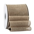 thumbnail image 1 of Ribbonitlux Natural Burlap Wired Ribbon, 4 inch x 20 Yards, Wired Edge Burlap Ribbon for Gift Wrapping, Big Bow, Wreath, and Christmas Tree Decoration, 1 of 7