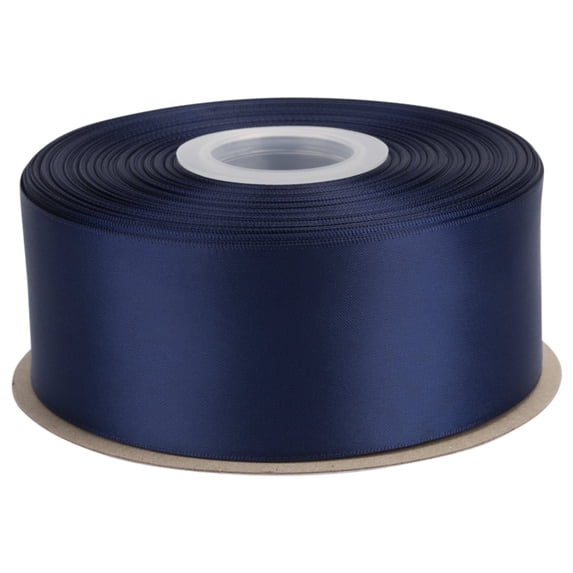 Ribbonitlux Navy Satin Ribbon 2 inch Double Sided Quality Satin for ...