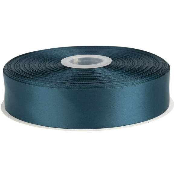 Ribbonitlux Teal Satin Ribbon 1.5 inch Double Sided Quality Satin for Weddings, Invitations, Sashes, Crafts, Apparel, Headbands - 100 Yds/roll