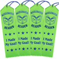 thumbnail image 1 of RibbonsNow Accelerated Reader Award Ribbons - 100 Hot Green Ribbons with Card & String, 1 of 2