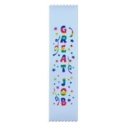 شرائط جائزة الوظيفة الرائعة من RibbonsNow - 50 شريطًا مسطحًا على شكل إشارة مرجعية بدون بطاقة أو خيط