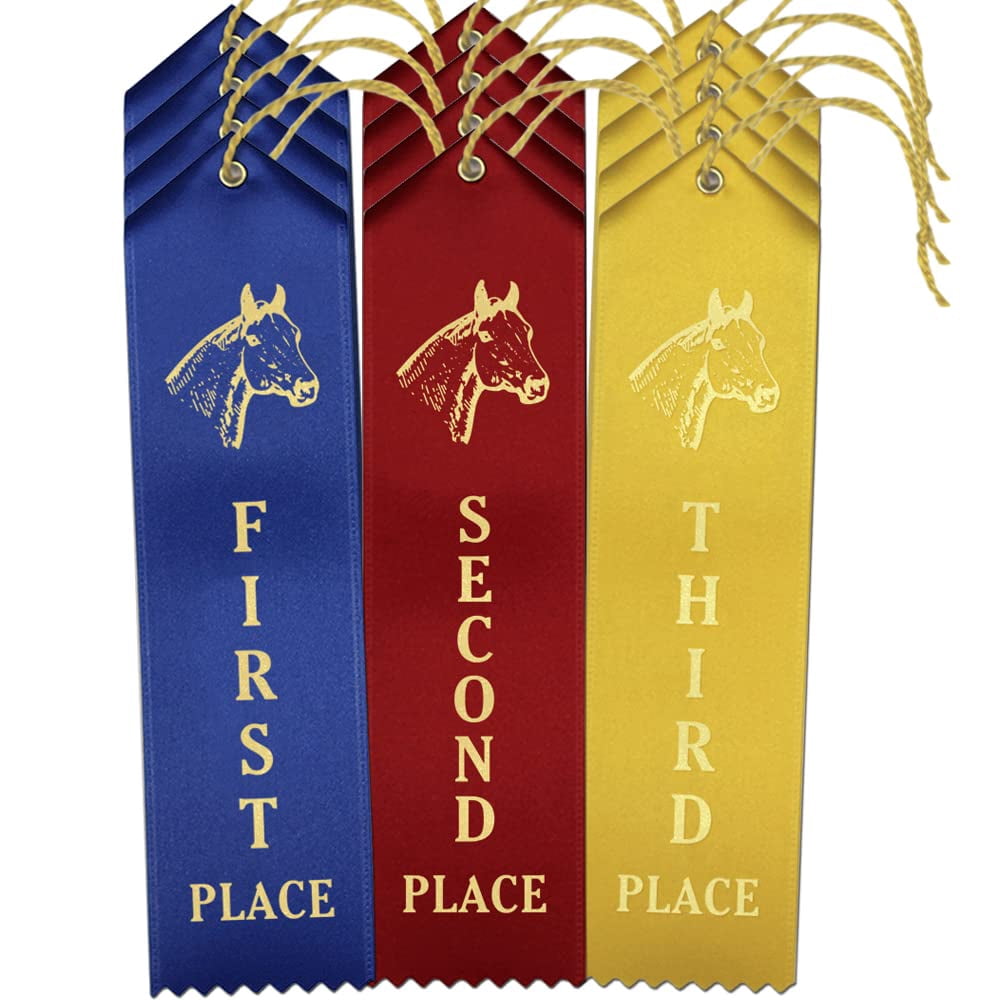 RibbonsNow Horse Show Ribbons 1st - 2nd - 3rd Place – 300 Total Ribbons ...
