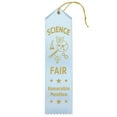 thumbnail image 1 of RibbonsNow Science Fair Honorable Mention Ribbons - 25 Light Blue Ribbons with Card & String, 1 of 2