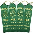 thumbnail image 1 of RibbonsNow Science Fair Participant Ribbons - 100 Green Ribbons with Card & String, 1 of 2