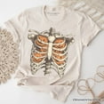 thumbnail image 1 of Ribcage Pumpkins T-Shirt, Retro Skeleton Halloween Tee for Spooky Season, 1 of 6