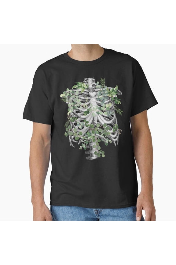 Ribcage Rib Cage Anatomy Skeleton Eucaliptus H19946 T-Shirt, for Men and Women, Up to Size 5XL