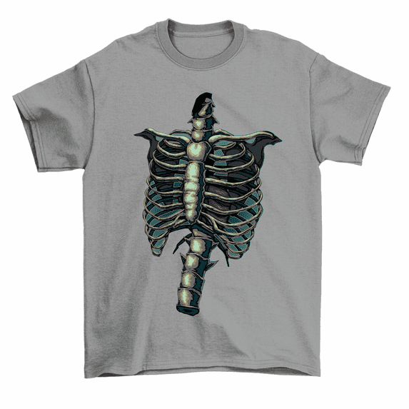 Ribcage Skeleton Anatomy T-Shirt Cool Halloween Tee Men Women