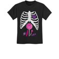thumbnail image 1 of Ribcage Xray Candy Halloween Shirts for Kids Toddler Dabbing Skeleton Shirt 5T Black, 1 of 6