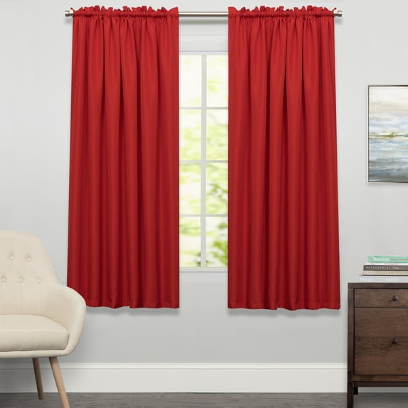 Ribcord Tailored Window Curtain Single Panel 63"x54"