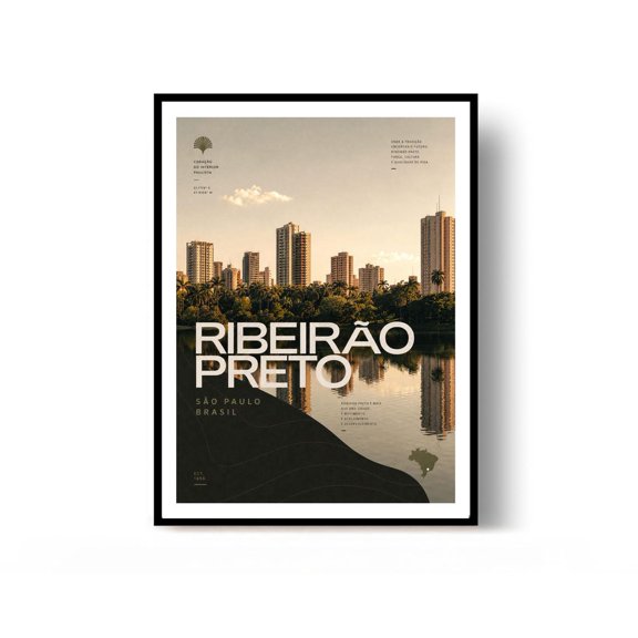 Ribeirão Preto Travel Print Brazil Wall Decor