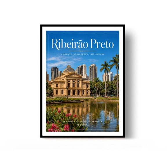 Ribeirao Preto Brazil City Travel Wall Art Decor Unframed Paper Print