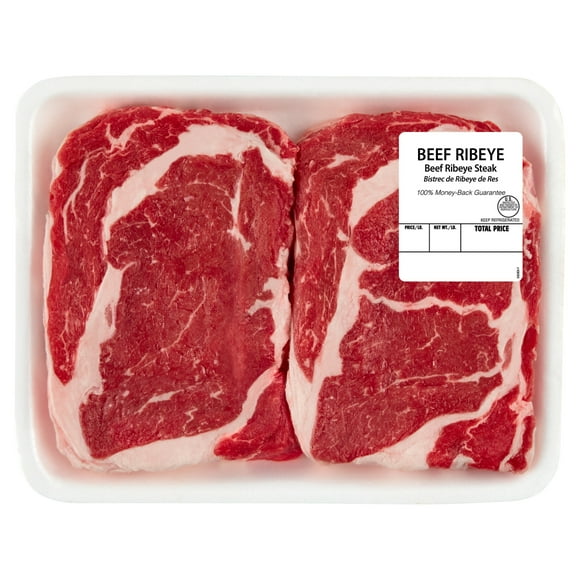 Ribeye Beef Steak, 2 per Tray, Fresh, 1.12 - 2.0 lb
