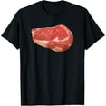 thumbnail image 1 of Ribeye Steak Barbecue Meat Grilling T-ShirtMen and women, Black T-shirt, size: Extra large, 1 of 4