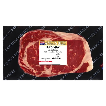 Ribeye Steak, Choice Angus Beef, 1 per Package, Fresh, 0.9 - 1.6 lb