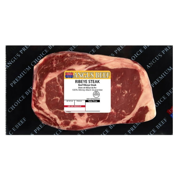 Ribeye Steak, Choice Angus Beef, 1 per Package, Fresh, 0.9 - 1.6 lb