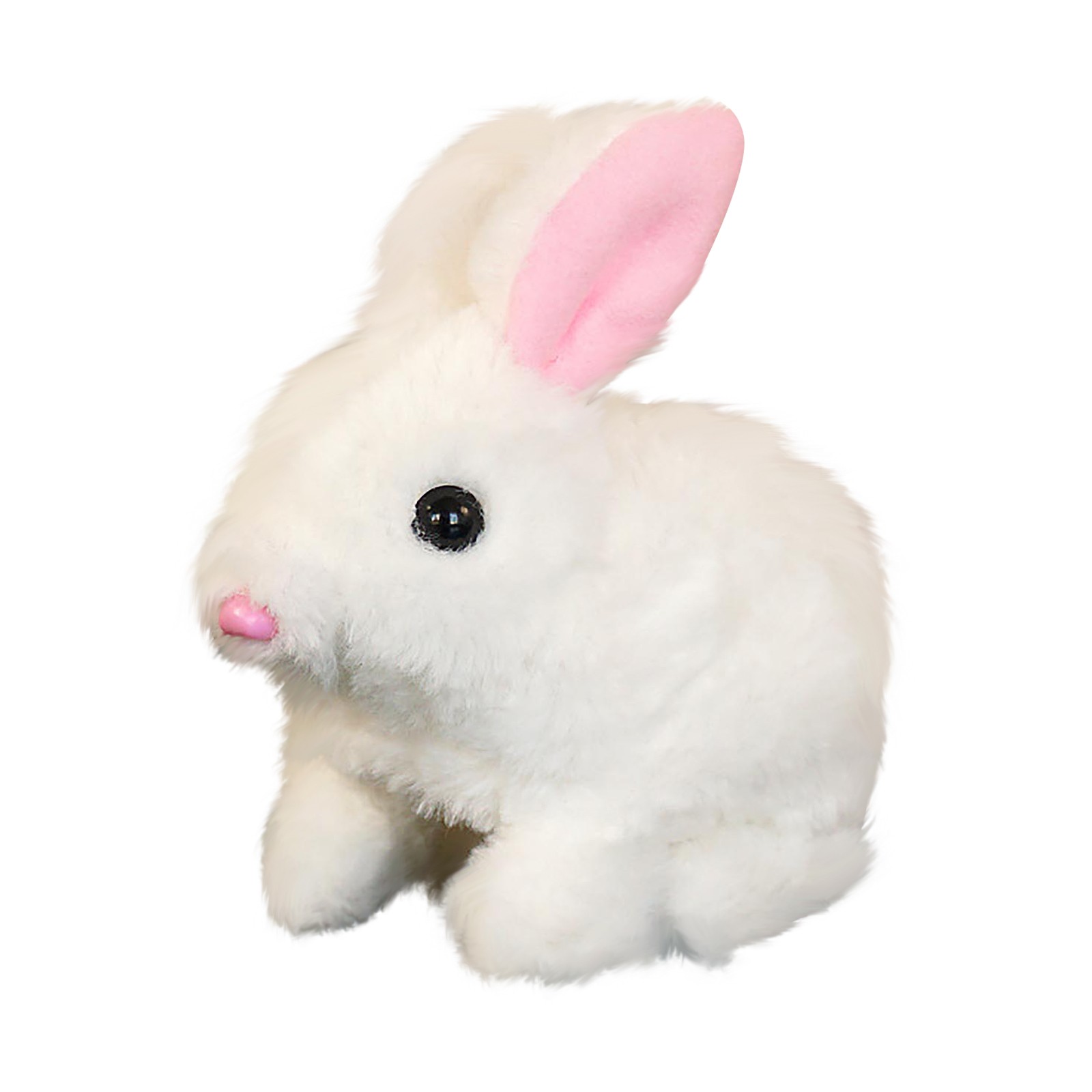 Lapin Peluche Marron 16cm Lircofi Petsboro Bunny Pal, Mon Lapin Réaliste, Jouet Interactif Avec Son (blanc Jouet Lapin Réaliste Saute Oreilles