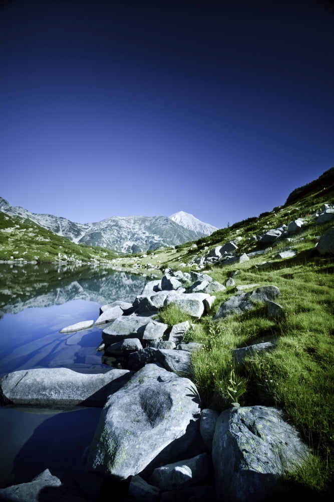 Ribno Banderishko River in Pirin National Park Bansko Bulgaria Canvas Art - Evgeny KuklevStocktrek Images (12 x 18)