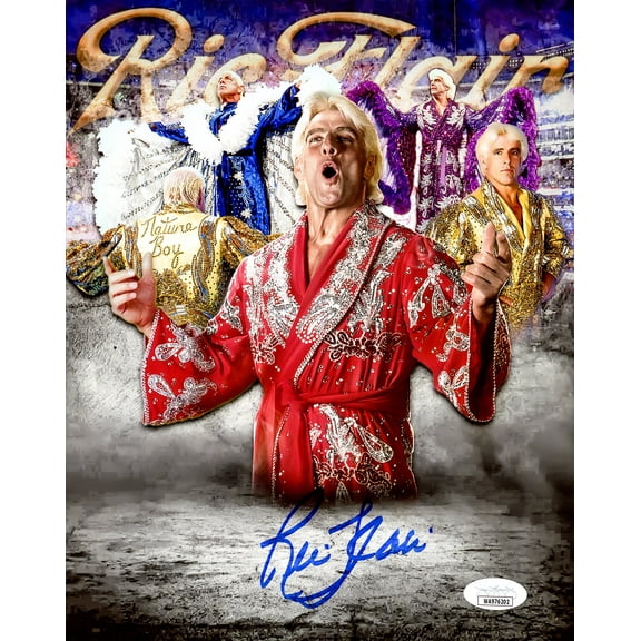 Ric Flair Autographed 8x10 Photo WWE JSA 228787