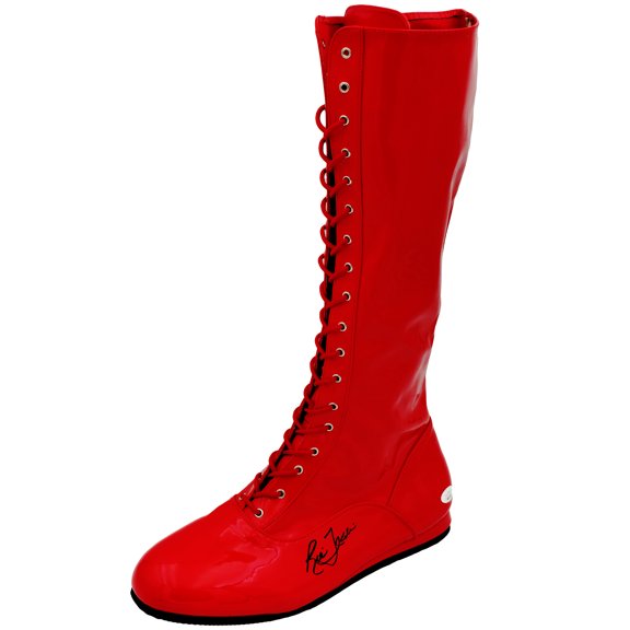 Ric Flair Autographed Red Left Footed Boot WWE JSA 228117