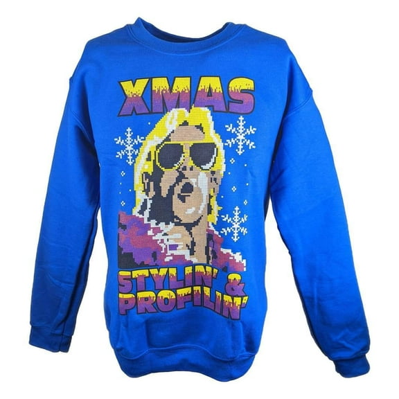 Ric Flair Blue Ugly Stylin Profylin Christmas Xmas Mens Sweater 3XL
