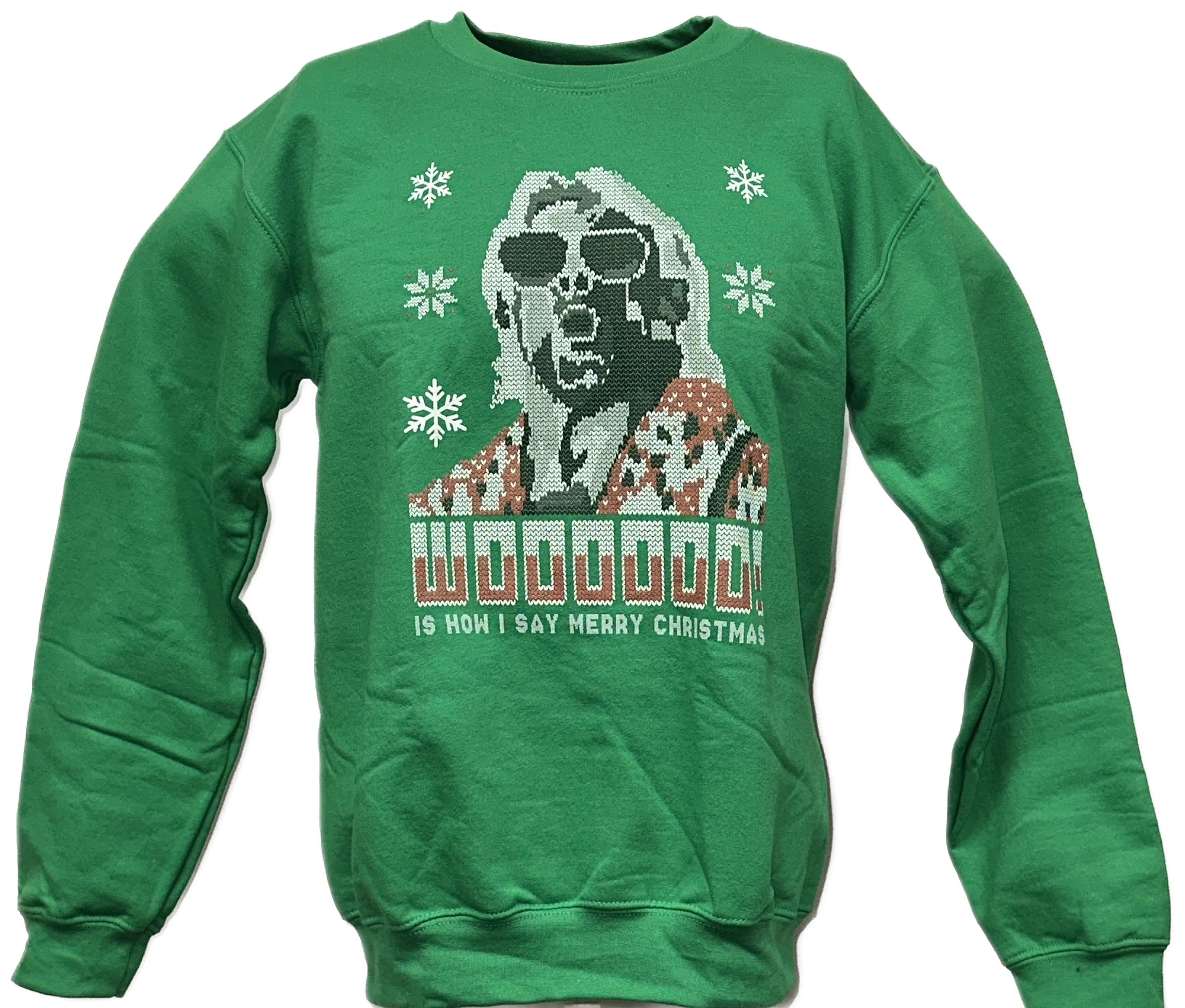 Ric Flair Green WWE Ugly Christmas Mens Sweater Sweatshirt 3XL