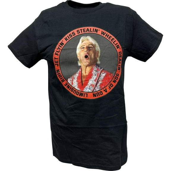 Ric Flair Limousine Ridin Jet Flyin Mens Black T-shirt L