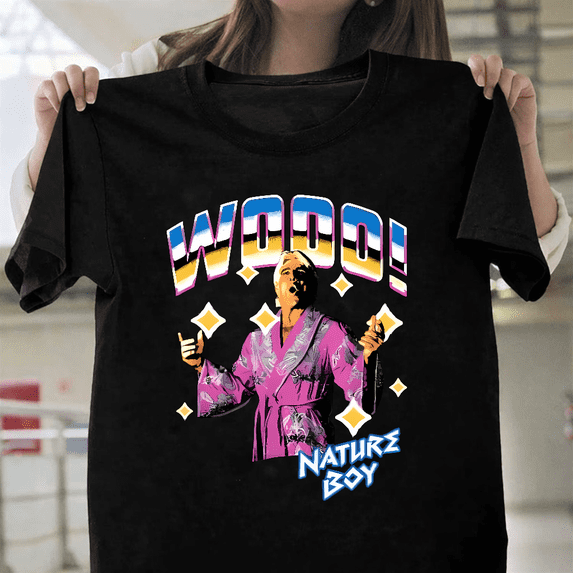 Ric Flair Nature Boy Vintage Professional Wrestling Legend Unisex T-Shirt, up to size 3XL.