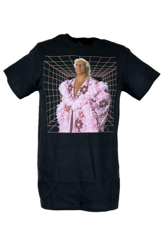 Ric Flair Purple Robe WWE Mens Black T-shirt 3XL