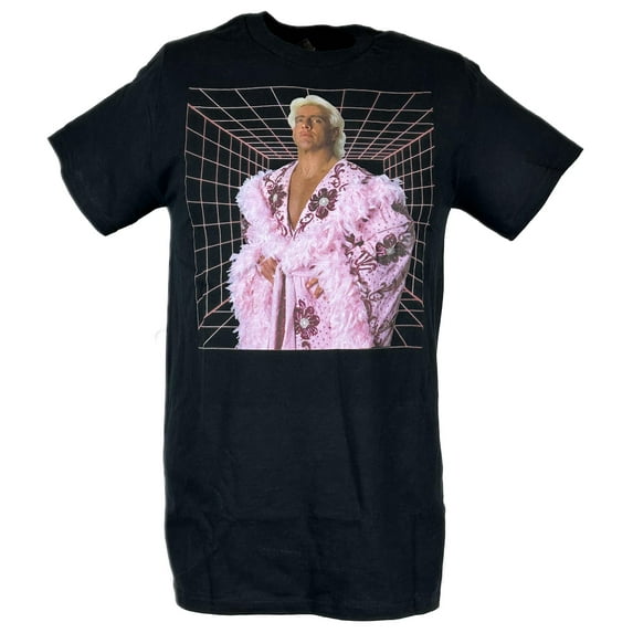 Ric Flair Purple Robe WWE Mens Black T-shirt