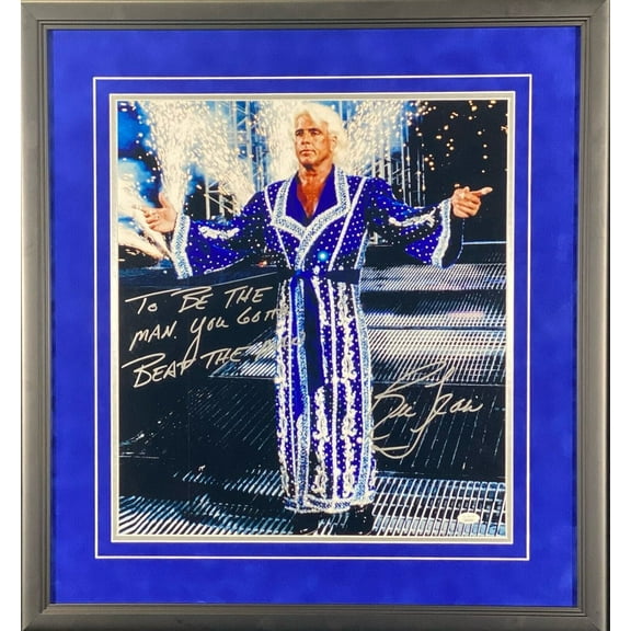 Ric Flair Signed Autographed Framed 18x20 Photo JSA Authentic To Be The Man #2