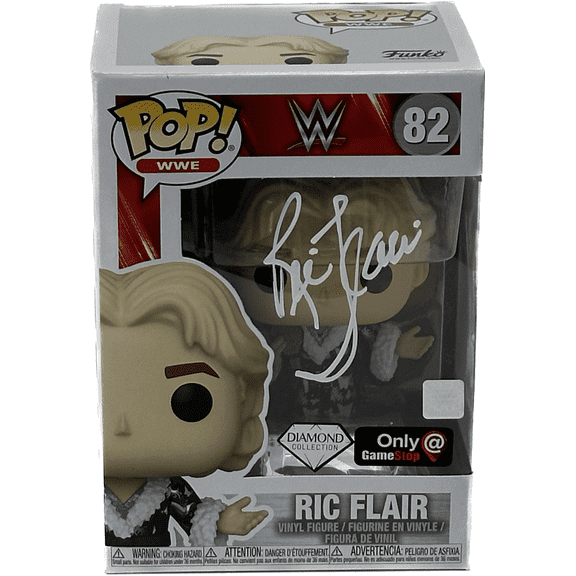 Ric Flair Signed POP JSA Game Stop Exclusive Diamond Collection #82 White