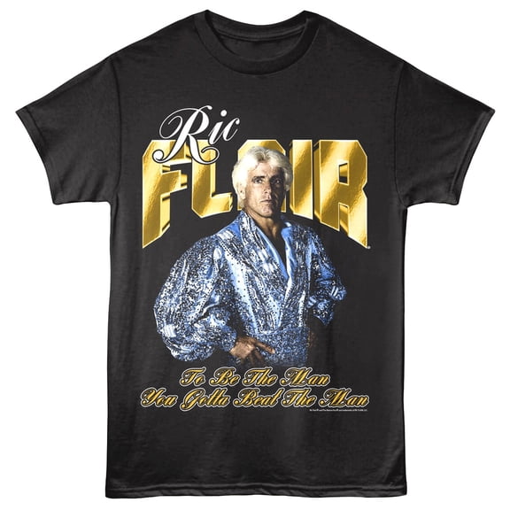 Ric Flair - To Be The Man - American Classics - Black Adult Short Sleeve T-Shirt