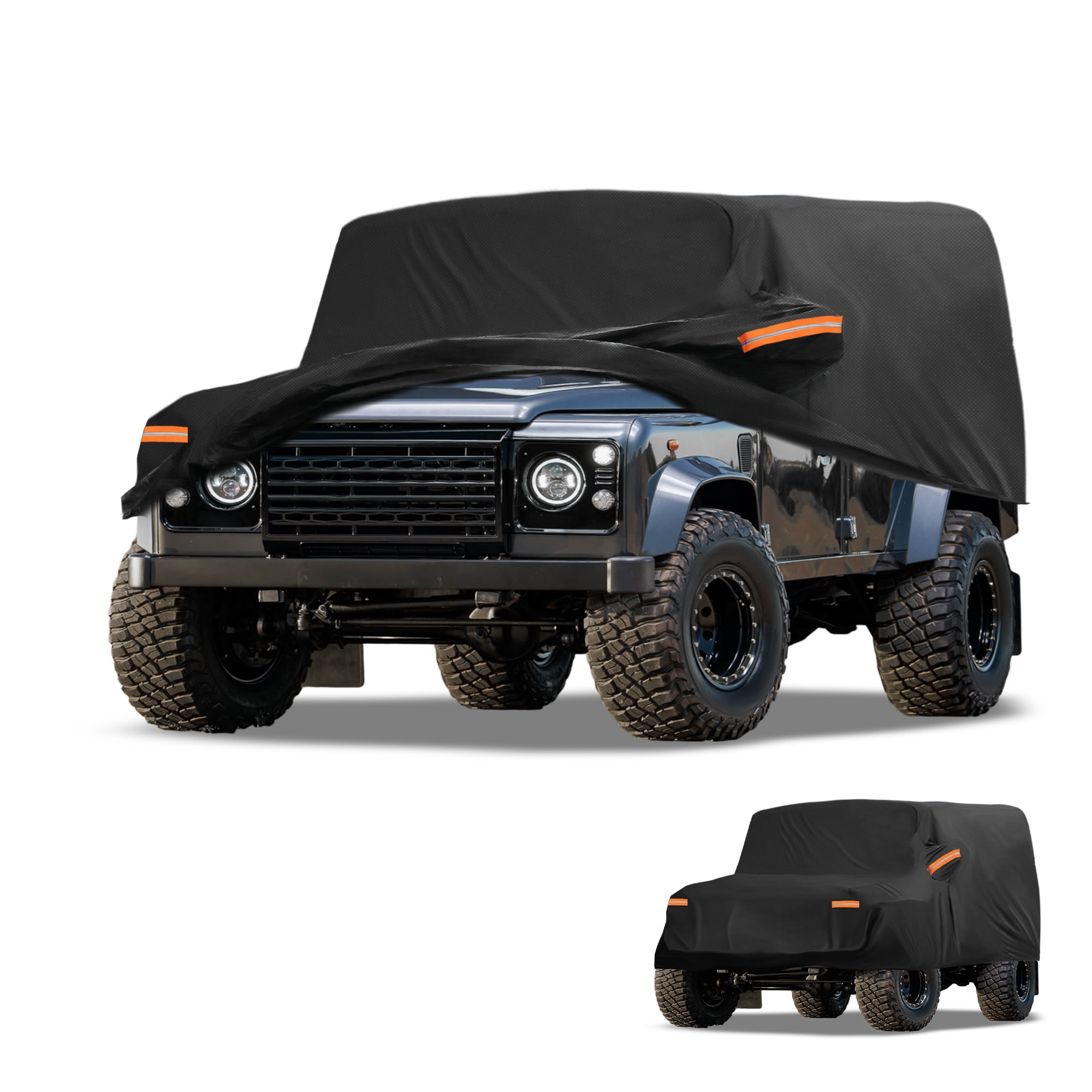 Unique Bargains UV-Resistant Car Cover Black ["for Land Rover Defender 110 2020-2025"]