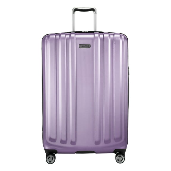 Ricardo Beverly Hills Kentfield Hardside 28" Expandable Checked Spinner Luggage, Silver Lilac