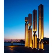 Ricardo Bofill sculptures at a hotel, W Barcelona, Barcelona, Catalonia, Spain Poster Print by Panoramic Images 31 x 36