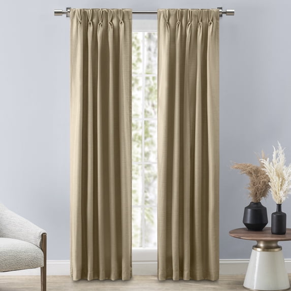 Ricardo Grasscloth 2/Way Pinch Pleated w/Back Tabs Pair