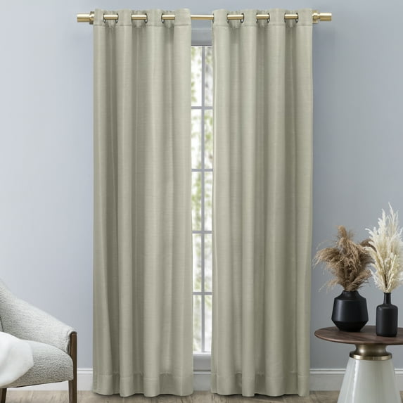 Ricardo Grasscloth Lined Grommet Panel