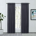 thumbnail image 1 of Chevron 80C/20P Sustainable Unlined Rod Pocket w/Back Tabs Panel 48x63 Navy, 1 of 3
