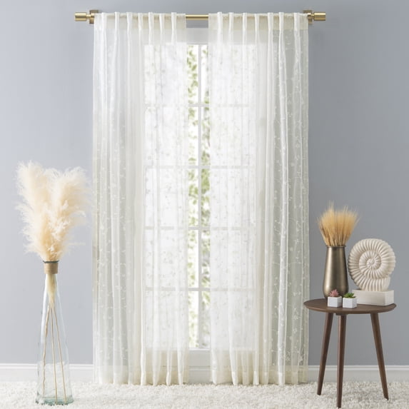 Ricardo Sheer Blossom Rod Pocket with Back Tab Panel