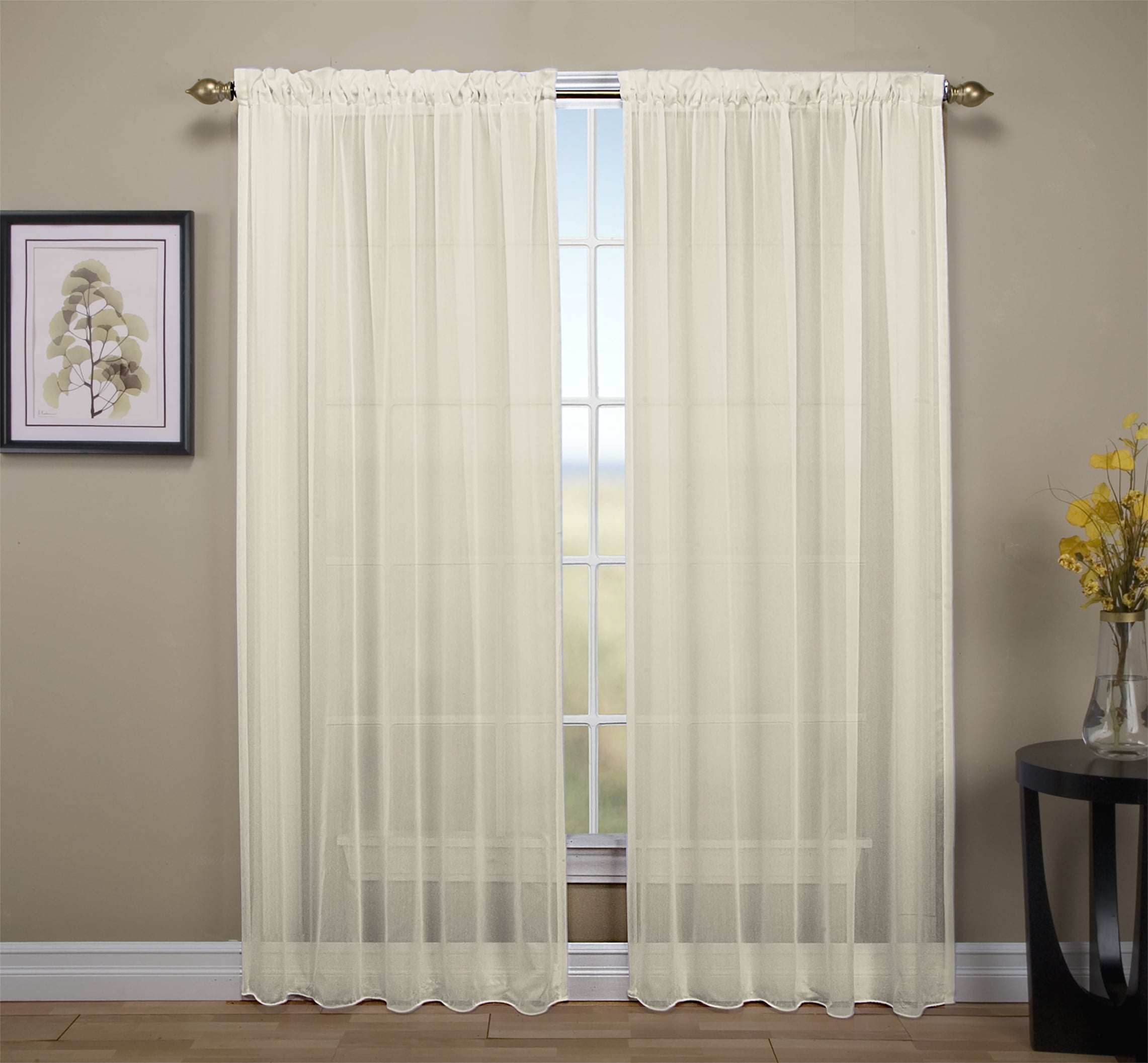 Two Way Drapery Ricardo Tergaline 2/Way Pocket Panel - Walmart.com