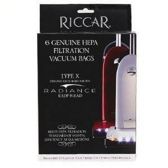 Riccar Genuine Radiance Hepa Filtration Vacuum Bags Type X
