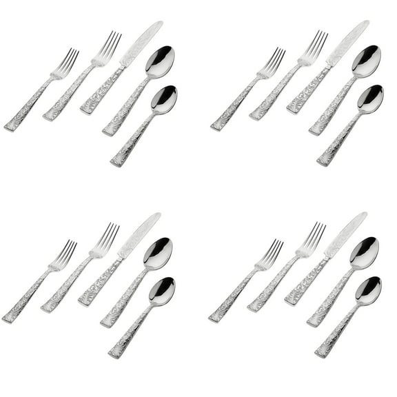 Ricci Argentieri Parisian Garden 18/10 Stainless Steel 20pc. Flatware Set