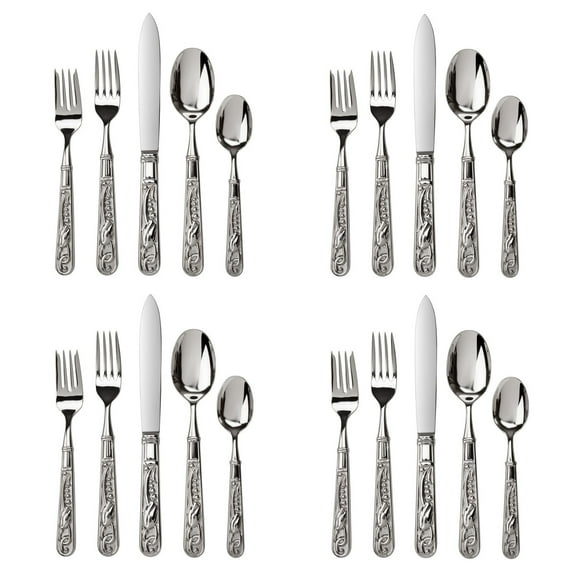 Ricci Argentieri Primavera 18/10 Stainless Steel 20pc. Flatware Set