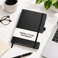Backgrond Notebook Ricco Bello Undated Weekly Planner To Do Notebook Black 5.7 X 8.4 ...