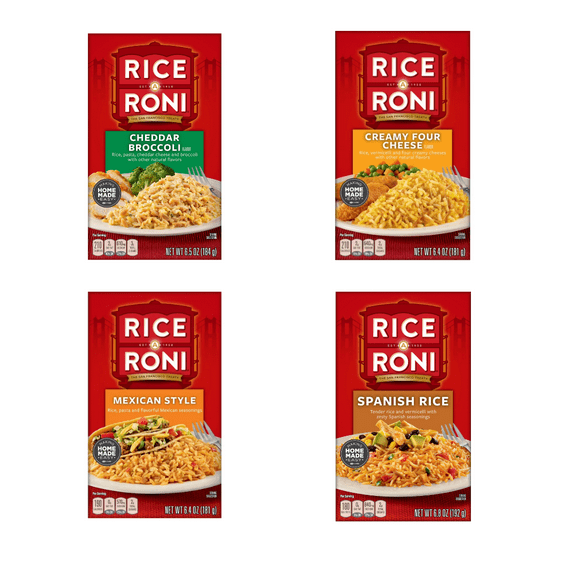 Rice-A-Roni 8-Pack Meal Variety Classic Flavors for Every Night